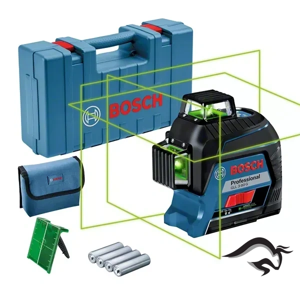 0601.063.Y00-000-1.webp Nivel laser 360º 30 Metros a Bateria Luz Verde Bosch GLL 3-80G 0601.063.Y00-000