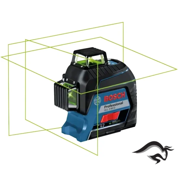 0601.063.Y00-000-2.webp Nivel laser 360º 30 Metros a Bateria Luz Verde Bosch GLL 3-80G 0601.063.Y00-000
