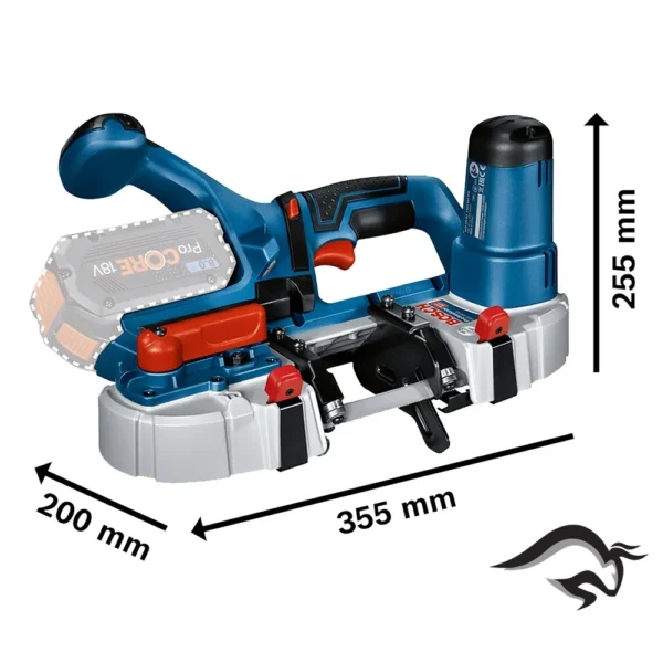 0601.2A0.400-000-3.webp Sierra de Banda 18V 63.5 mm (Sin baterías / Sin Cargador) C.C. Bosch GCB 18V-63 0601.2A0.400-000