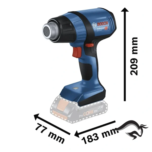 0601.2A6.580-000-3.webp Pistola de Calor 18V 500 °C Baretool Bosch GHG 18V-50 0601.2A6.580-000