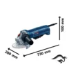 Amoladora Angular 5" 900W 11000 rpm Bosch GWS 9-125 P 0601.396.5E2-000