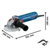 Amoladora Angular 5" 1200W 11000 rpm Bosch GWS 12-125 S 0601.3A6.0E0-000