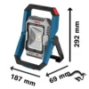 0601.446.400-000-3.webp Reflector Inalámbrico 18V 1900 Lm (Sin Batería/Sin Cargador) Bosch GLI 18V-1900 0601.446.400-000