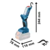 0601.4A1.100-000-3.webp Linterna de trabajo18V 6 Leds 300Lm (Sin Baterias/Sin Cargador) GLI 18V-300 Bosch 0601.4A1.100-000