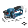 Cepillo inalámbrico 12V 56 mm (Sin Baterías / Ni Cargador) Bosch GHO 12V-20 0601.5A7.000-000