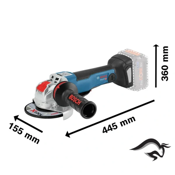 Amoladora Angular 5" X-Lock 18V Brushless Baretool Bosch GWX 18V-10 PC 0601.7B0.700-000