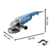 Amoladora Angular 7'' 2200W 8500 rpm Bosch GWS 2200-180 0601.8F1.0E0-000