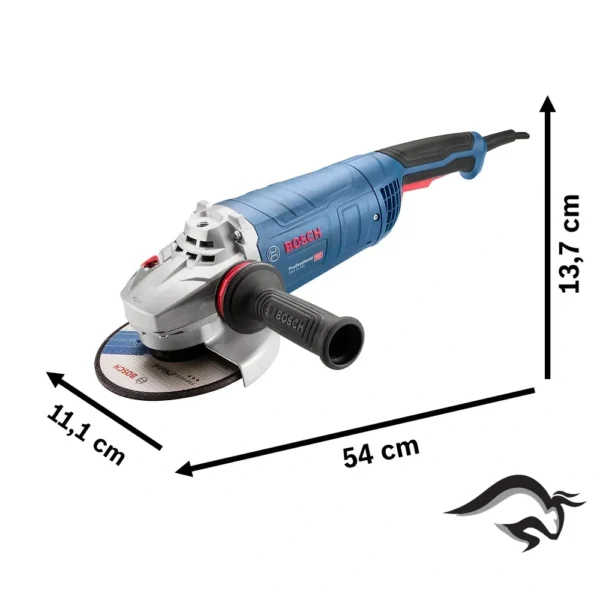 Amoladora Angular 7" 2500W 8500 rpm c/Tri-Control Bosch GWS 25-180 0601.8F3.0E0-000