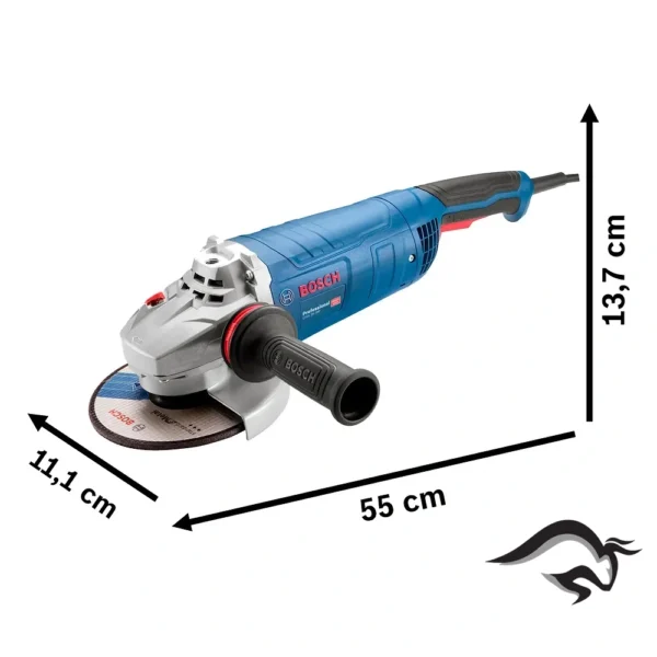 Amoladora Angular 7" 2800W 6500 rpm Bosch GWS 28-180 HM 0601.8F5.1E0-000