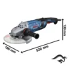 Amoladora Angular 9" 2800W Brushless 6500 rpm Bosch GWS 30-230 PB 0601.8G1.1E0-000