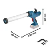 0601.9C4.001-000-3.webp Pistola Selladora Calafatear 18V 400ml Baretool (Sin Batería / Sin cargador) Bosch GCG 18V-600 0601.9C4.001-000