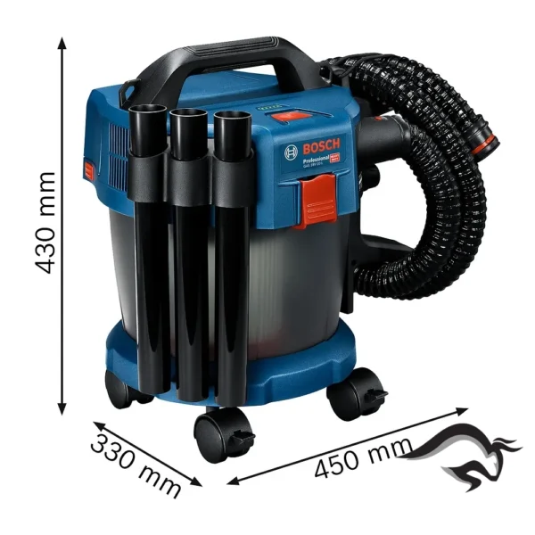 0601.9C6.300-000-3.webp Aspirador de Polvo 18V Baretool (Sin Baterías / Sin Cargador) Bosch GAS 18V-10 L 0601.9C6.300-000