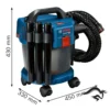 Aspirador de Polvo 18V (Sin Baterías / Sin Cargador) Bosch GAS 18V-10 L Premium 0601.9C6.302-000