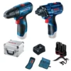 0601.9G8.0E3-000-1.webp Taladro Atornillador 3/8" + Atornillador de Impacto 1/4" Hex 12V Bosch 0601.9G8.0E3-000