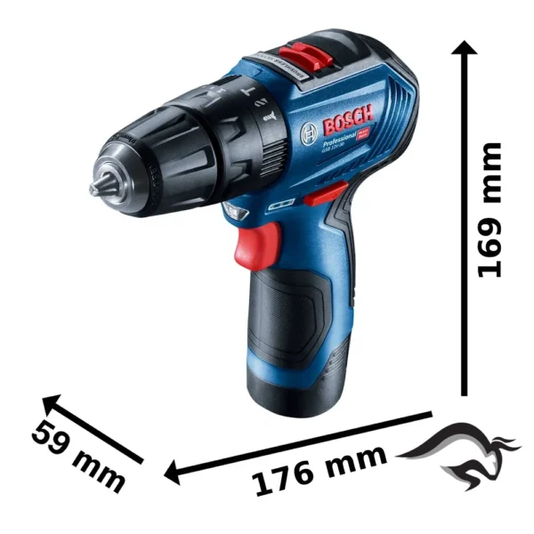Taladro Percutor 3/8" 12V Brushless 30Nm 2 Bat 2.0 Ah Bosch GSB 12V-30 0601.9G9.1E0-000
