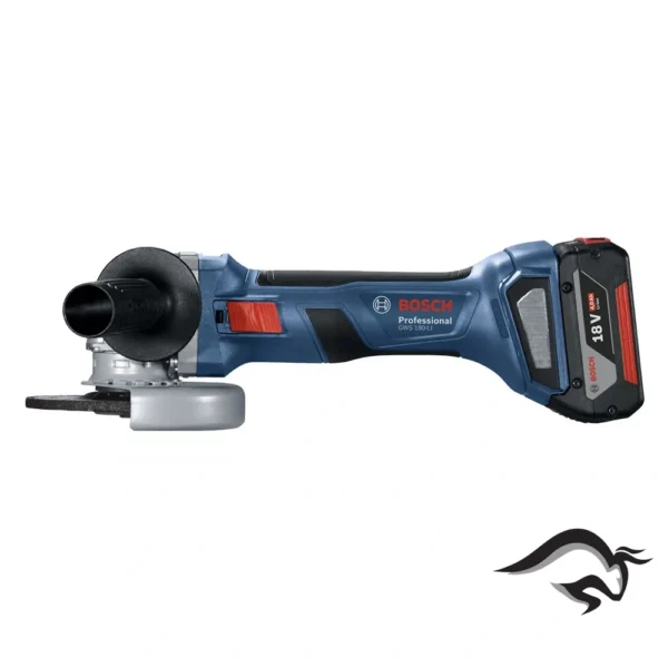 Amoladora Angular 5" 18V Brushless Inc 2 Bat y Carg Bosch GWS 180-LI 0601.9H9.0E1-000
