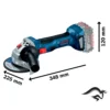 0601.9H9.0E4-000-3.webp Taladro Percutor 1/2" GSB 185-LI + Amoladora Angular 5" GWS 180-LI + 2 Baterías 18V + Cargador Bosch 0601.9H9.0E4-000