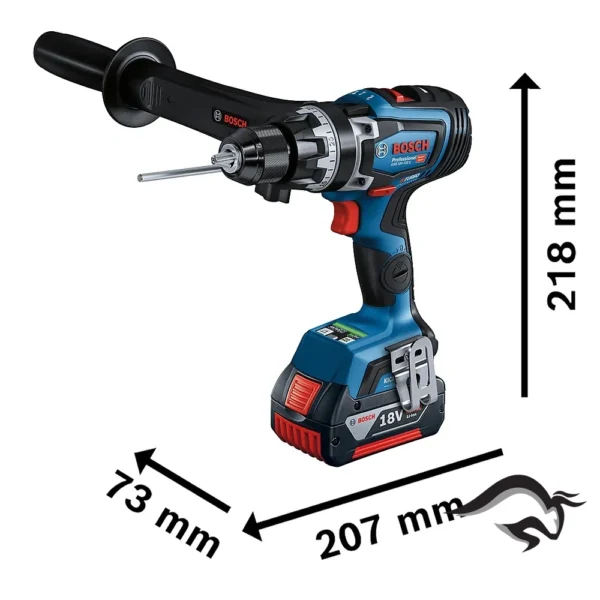 0601.9J5.1E1-000-3.webp Taladro Percutor 1/2" 18V Biturbo 150Nm 2 Bat 4.0 Ah Bosch GSB 18V-150 C 0601.9J5.1E1-000