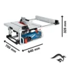 Sierra de Mesa 10" (254mm) 1800W Corte en 90° 79mm Bosch GTS 10 J Professional 0601.B30.5E0-000