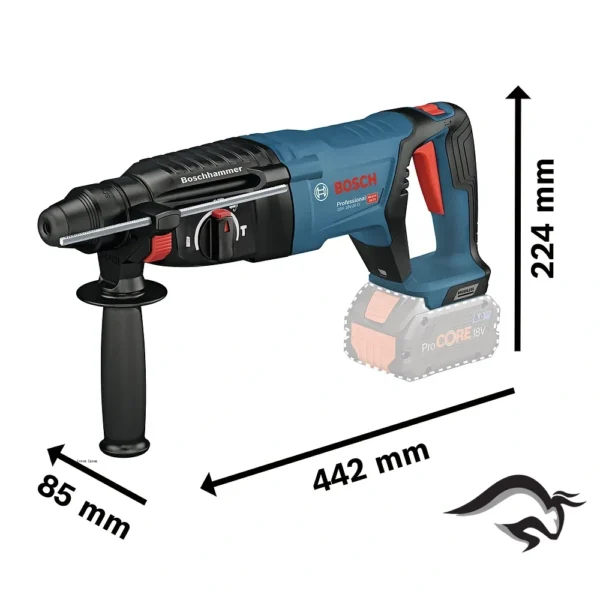 0611.916.001-000-3.webp Rotomartillo Sds-Plus 18V Brushless 2.5J Baretool Bosch GBH 18V-26 D 0611.916.001-000