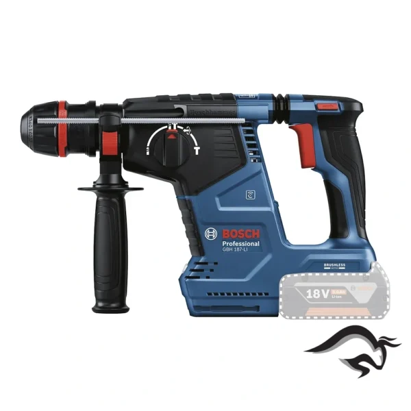 0611.923.1E1-000-2.webp Rotomartillo SDS Plus/Cilindrico/Hexagonal 18V Brushless Baretool Bosch GBH 187-LI 0611.923.1E1-000