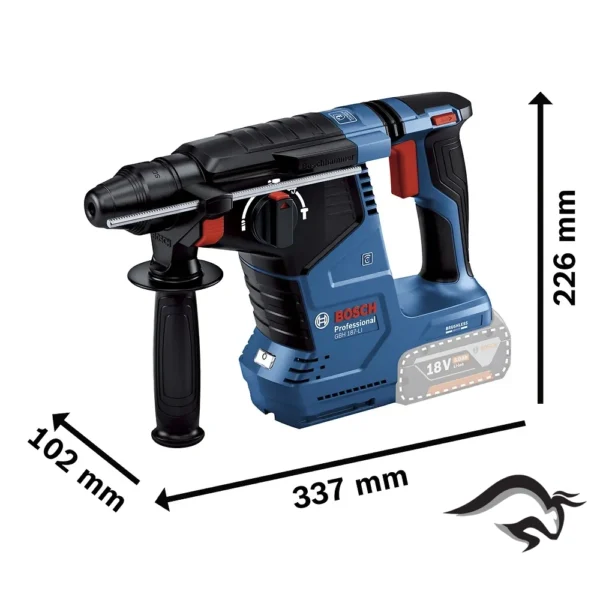 0611.923.1E1-000-3.webp Rotomartillo SDS Plus/Cilindrico/Hexagonal 18V Brushless Baretool Bosch GBH 187-LI 0611.923.1E1-000