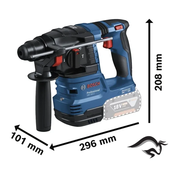 0611.924.0E0-000-3.webp Rotomartillo SDS Plus 18V Brushless 1.9 J Baretool Bosch GBH 185-LI 0611.924.0E0-000