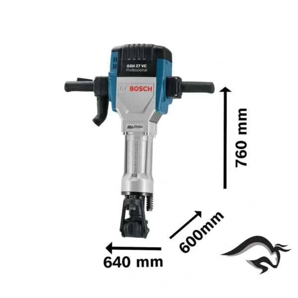 0615.A00.05L-000-3.webp Martillo Demoledor Hexagonal 2000W 69J GSH 27 VC Professional + Carro Transporte Bosch 0615.A00.05L-000
