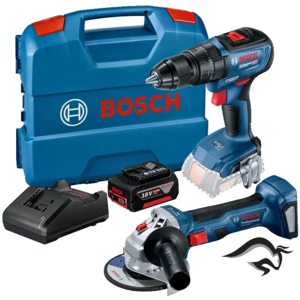 0615.A00.1WS-000-1.webp Taladro Percutor 1/2" 18V + Esmeril Angular 5" + Bat 5.0Ah Bosch 0615.A00.1WS-000