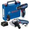 0615.A00.25A-000-1.webp Taladro Atornillador 3/8" 12V 1 Bat + Amoladora 4 1/2" 710W Bosch 0615.A00.25A-000