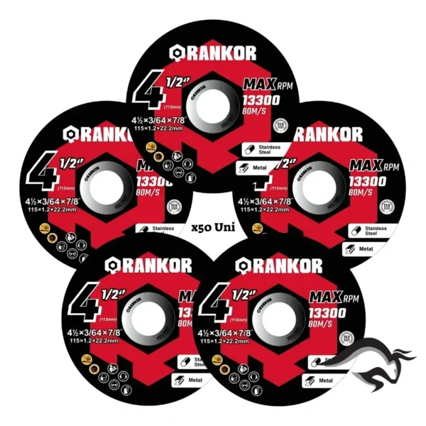 100000044-1.webp Disco abrasivo para corte 115x1.2mm Rankor 100000044 50 Uni