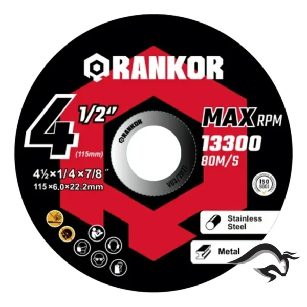 100000048-2.webp Disco Abrasivo Para Desbaste 115x6mm Rankor 100000048 25 Uni