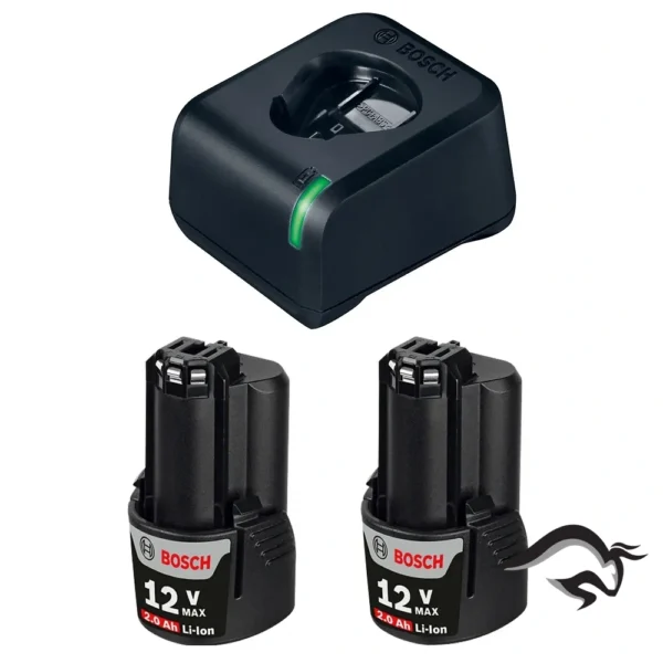 1600.A02.1KS-000-1.webp Kit 2 Baterías + Cargador Bosch 12V 2.0 Amperios Bosch 1600.A02.1KS-000