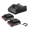 1600.A02.RN1-000-1.webp Starter Kit 2 Baterías Ion de Litio 18V 2.0 Ah + Cargador Bosch 1600.A02.RN1-000