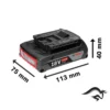 1600.A02.RN1-000-3.webp Starter Kit 2 Baterías Ion de Litio 18V 2.0 Ah + Cargador Bosch 1600.A02.RN1-000