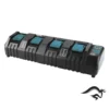 Multicargador 4 Puertos para Baterías de Ion de Litio 14,4V-18V LXT Makita DC18SF 196426-3