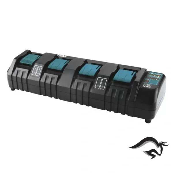 Multicargador 4 Puertos para Baterías de Ion de Litio 14,4V-18V LXT Makita DC18SF 196426-3