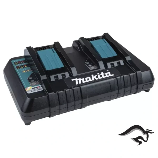 196933-6-1.webp Cargador Dual Óptimo Rápido para Baterías de Ion de Litio 18V LXT Makita DC18RD 196933-6