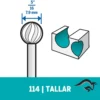 2615.000.114-000-3.webp Fresa de Alta Velocidad Redonda 5/16" Dremel 114 2615.000.114-000