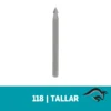 2615.000.118-000-1.webp Fresa de Alta Vel Cónica 1/8" Dremel 118 2615.000.118-000