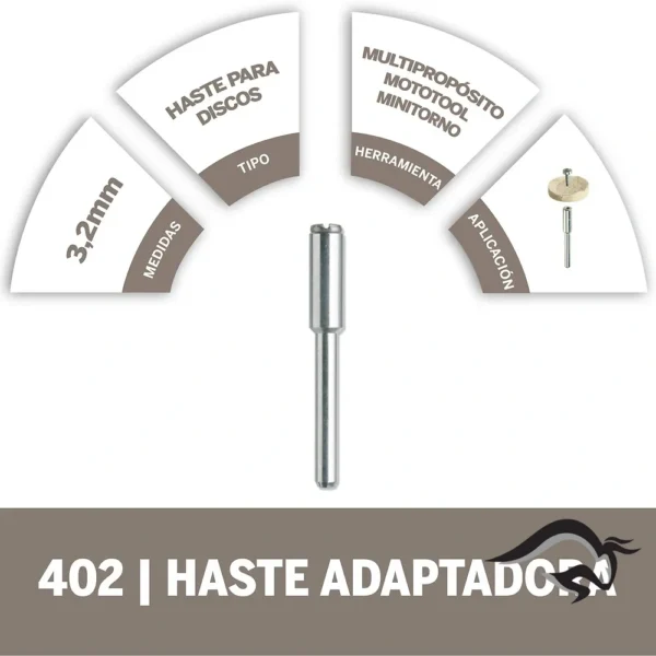 Mandril para Disco de Lijar-Cortar Dremel 402 2615.000.402-000