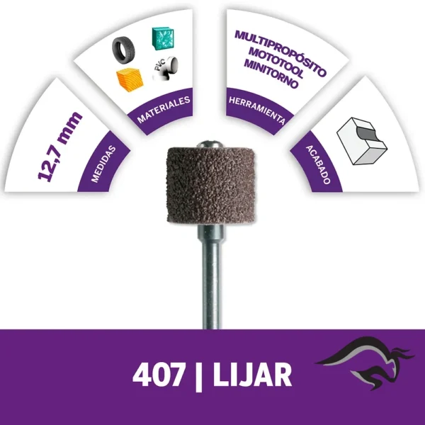 2615.000.407-000-3.webp Vástago portalija diámetro 1/2 dremel 407 2615.000.407-000