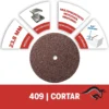 2615.000.409-000-3.webp Disco de Corte de metales 15/16 36 UNID Dremel 409 2615.000.409-000
