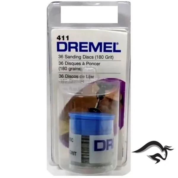 Discos de Lija Grano 180 Diámetro 3/4 36 Unid Dremel 411 2615.000.411-000