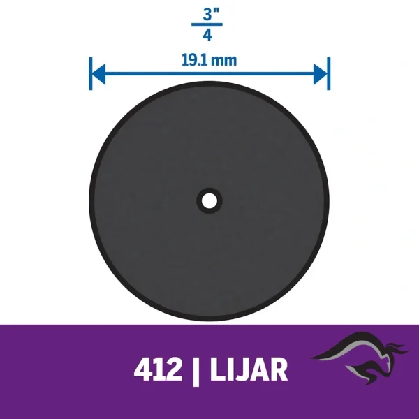 2615.000.412-000-4.webp Discos de Lija Grano 220 Diametro 3/4" x 36 Unidades Dremel 412 2615.000.412-000