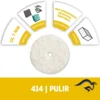 2615.000.414-000-3.webp Disco de pulir 1/26 Unid Dremel 414 2615.000.414-000