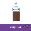 2615.000.438-000-4.webp Banda de lija 1/4 Grano 120 6 Unid Dremel 438 2615.000.438-000