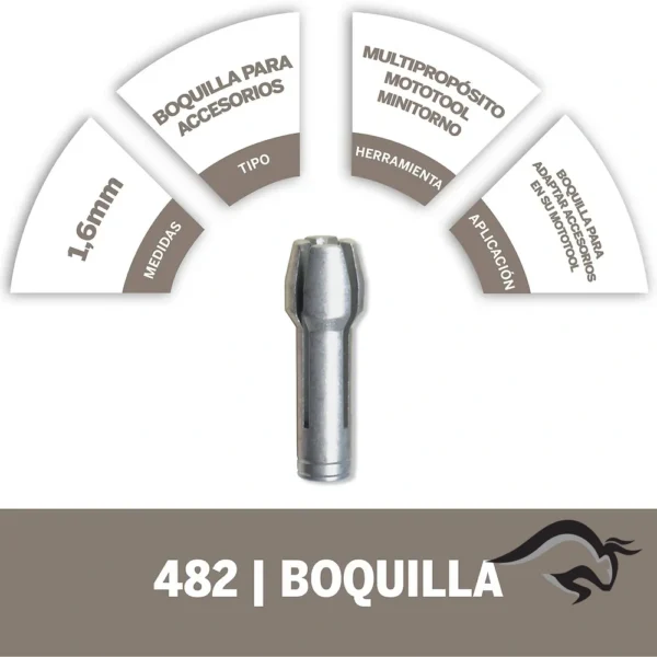 2615.000.482-000-3.webp Pinza de Sujeción 1/16" Dremel 482 2615.000.482-000