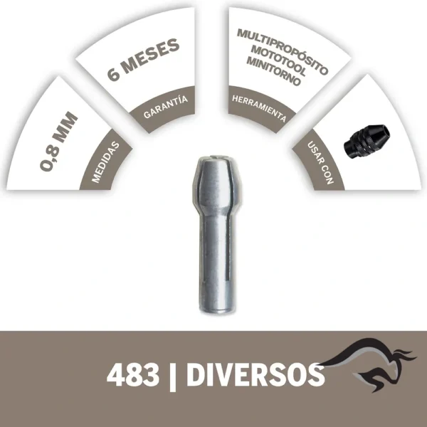 2615.000.483-000-3.webp Pinza de Sujeción 1/32" Dremel 483 2615.000.483-000