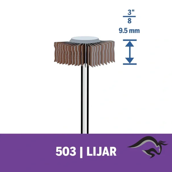 2615.000.503-000-4.webp Disco de Aletas 3/8" Grano 120 Dremel 503 2615.000.503-000